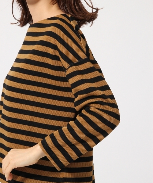 GLOBAL WORK（グローバルワーク）の「ボーダーワイドプルオーバー/763632（Tシャツ/カットソー・レディース・パープル/ホワイト/ピンク/ベージュ系その他/グリーン・LARGE/MEDIUM）」の16枚目の写真