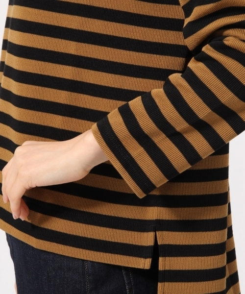 GLOBAL WORK（グローバルワーク）の「ボーダーワイドプルオーバー/763632（Tシャツ/カットソー・レディース・パープル/ホワイト/ピンク/ベージュ系その他/グリーン・LARGE/MEDIUM）」の17枚目の写真