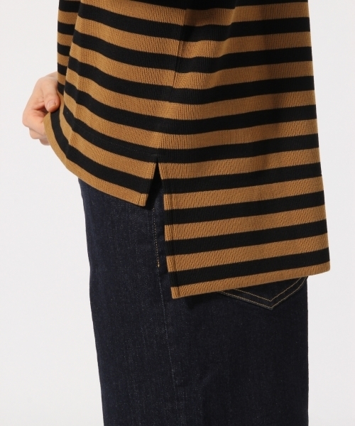 GLOBAL WORK（グローバルワーク）の「ボーダーワイドプルオーバー/763632（Tシャツ/カットソー・レディース・パープル/ホワイト/ピンク/ベージュ系その他/グリーン・LARGE/MEDIUM）」の18枚目の写真