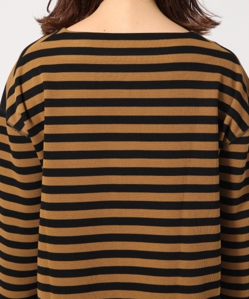 GLOBAL WORK（グローバルワーク）の「ボーダーワイドプルオーバー/763632（Tシャツ/カットソー・レディース・パープル/ホワイト/ピンク/ベージュ系その他/グリーン・LARGE/MEDIUM）」の19枚目の写真