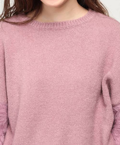 natural couture（ナチュラルクチュール）の「ふわふわ袖シャギーニット（ニット/セーター・レディース・アイボリー/ブラック/ベージュ/ブルー/パープル系その他・FREE）」の20枚目の写真