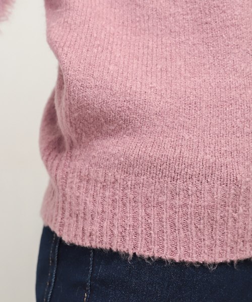 natural couture（ナチュラルクチュール）の「ふわふわ袖シャギーニット（ニット/セーター・レディース・アイボリー/ブラック/ベージュ/ブルー/パープル系その他・FREE）」の14枚目の写真