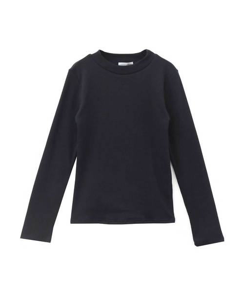 Luz Llena(ラズレナ)の「テレコリブハイネックトップス(Tシャツ/カットソー・レディース・ブラック/オフホワイト/ボルドー/ホワイト×ブラック・MEDIUM)」の10枚目の写真