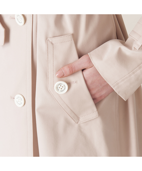 ブルーレーベルクレストブリッジ ウールコート ロング ピンクベージュ 38 人気！ブルーレーベルクレストブリッジ ウールコート ロング