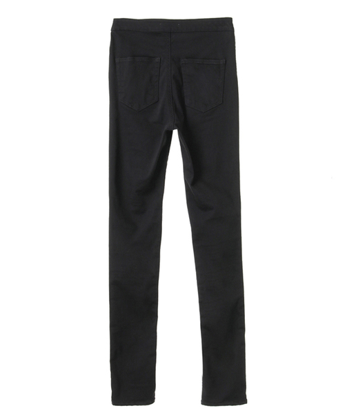 CLANE(クラネ)の「LEGGING DENIM PANTS(デニムパンツ・レディース・ブラック・1/2)」の2枚目の写真