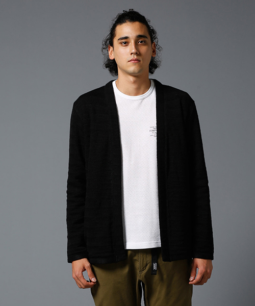 AZUL by moussy（アズールバイマウジー）の「ヘリンボンジャージミドルトッパー（カーディガン/ボレロ・メンズ・ブラック/トップグレー・LARGE/MEDIUM/SMALL/X-LARGE/X-SMALL）」の19枚目の写真