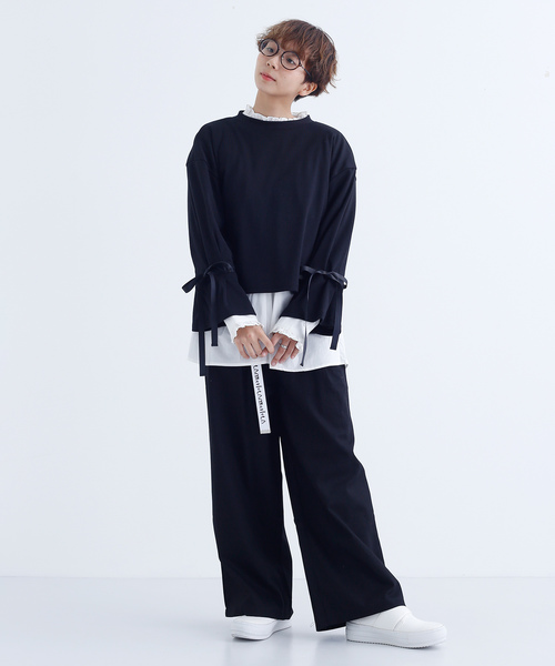 MERLOT（メルロー）の「ワークワイドパンツ1502（その他パンツ・レディース・カーキ/ピンク/ブラック/ベージュ・FREE）」の16枚目の写真