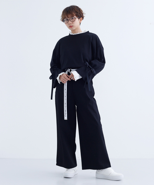 MERLOT（メルロー）の「ワークワイドパンツ1502（その他パンツ・レディース・カーキ/ピンク/ブラック/ベージュ・FREE）」の17枚目の写真