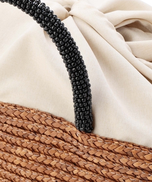 FREAK'S STORE（フリークスストア）の「ビーズハンドルかごバッグ（かごバッグ・レディース・ホワイト/ブラウン/ナチュラル/ブラック・FREE）」の11枚目の写真