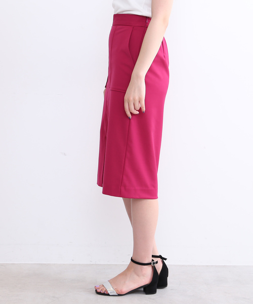 N.（N. Natural Beauty Basic）（エヌエヌナチュラルビューティーベーシック）の「【steady. 8月号掲載】フロントスリットスカート（スカート・レディース・ブラウン/ピンク/グレー・MEDIUM）」の21枚目の写真