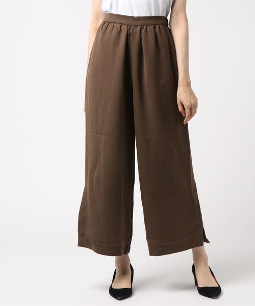 AMERICAN HOLIC(アメリカンホリック)の「・裾スリットワイドギャザーパンツ(その他パンツ・レディース・カーキ/ブラック/ブルー/モカ・FREE)」の8枚目の写真