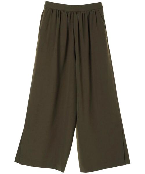 AMERICAN HOLIC(アメリカンホリック)の「・裾スリットワイドギャザーパンツ(その他パンツ・レディース・カーキ/ブラック/ブルー/モカ・FREE)」の11枚目の写真