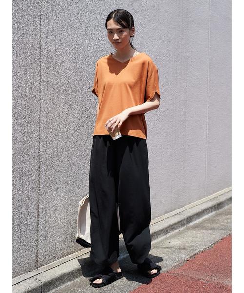 AMERICAN HOLIC(アメリカンホリック)の「・裾スリットワイドギャザーパンツ(その他パンツ・レディース・カーキ/ブラック/ブルー/モカ・FREE)」の20枚目の写真