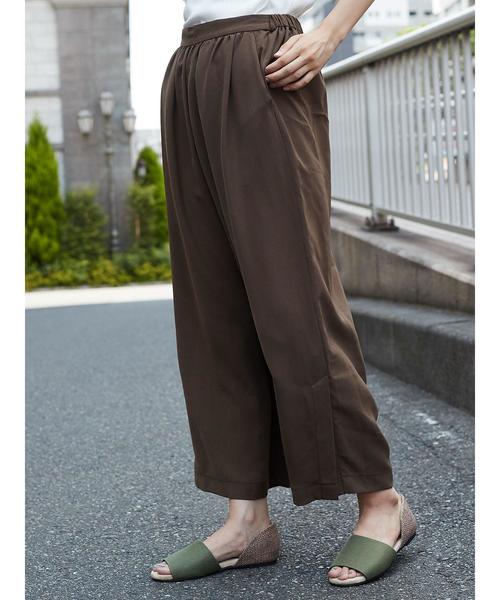 AMERICAN HOLIC(アメリカンホリック)の「・裾スリットワイドギャザーパンツ(その他パンツ・レディース・カーキ/ブラック/ブルー/モカ・FREE)」の17枚目の写真