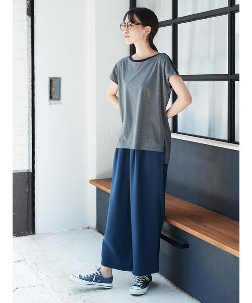 AMERICAN HOLIC(アメリカンホリック)の「・裾スリットワイドギャザーパンツ(その他パンツ・レディース・カーキ/ブラック/ブルー/モカ・FREE)」の14枚目の写真