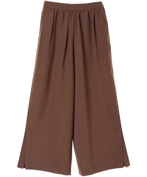 AMERICAN HOLIC(アメリカンホリック)の「・裾スリットワイドギャザーパンツ(その他パンツ・レディース・カーキ/ブラック/ブルー/モカ・FREE)」の6枚目の写真