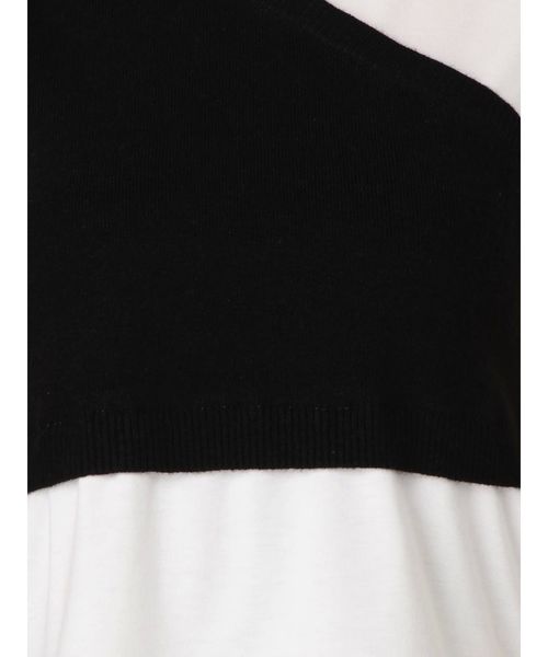 MURUA(ムルーア)の「ワンショルドッキングT(Tシャツ/カットソー・レディース・ダークグリーン/ブラック/キャメル・FREE)」の10枚目の写真