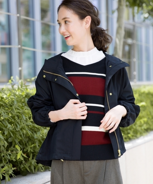 GLOBAL WORK（グローバルワーク）の「ハッスイボリュームマンパ/795244（マウンテンパーカー・レディース・ベージュ/ネイビー/レッド/カーキ・MEDIUM/LARGE）」の3枚目の写真