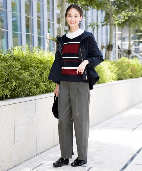 GLOBAL WORK（グローバルワーク）の「ハッスイボリュームマンパ/795244（マウンテンパーカー・レディース・ベージュ/ネイビー/レッド/カーキ・MEDIUM/LARGE）」の7枚目の写真