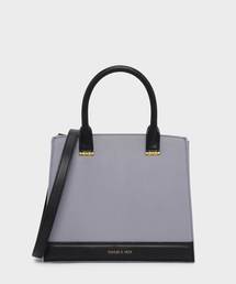 トップハンドルコントラストバッグ / TOP HANDLE CONTRAST BAG
