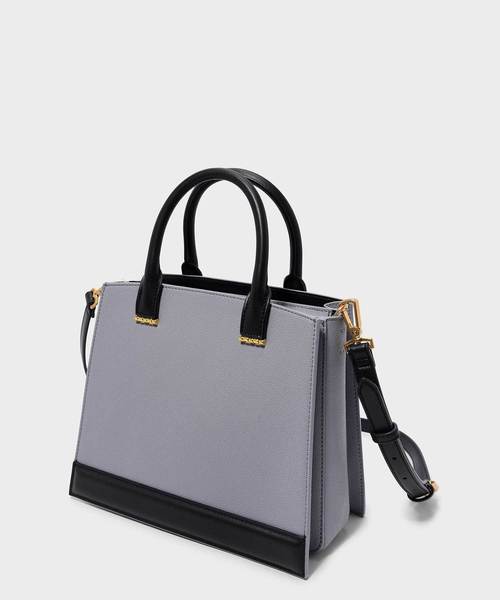CHARLES & KEITH(チャールズ & キース)の「トップハンドルコントラストバッグ / TOP HANDLE CONTRAST BAG(トートバッグ・レディース・ダークグリーン/マスタード/ピンク系その他/プラム/グレー系その他2・L)」の8枚目の写真