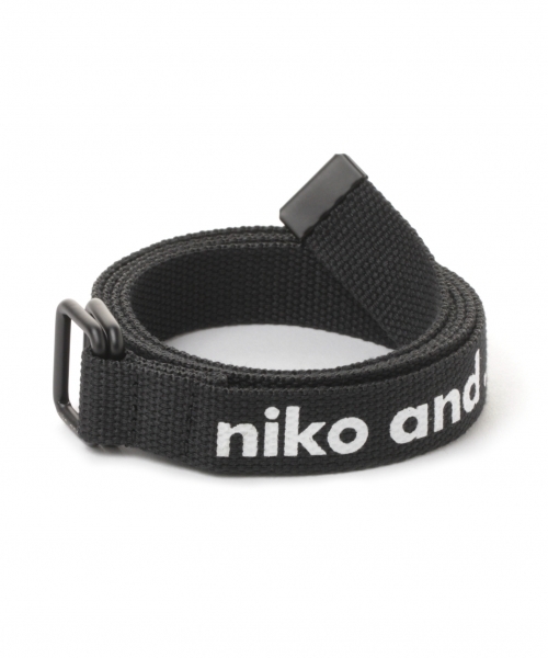 niko and...(ニコアンド)の「オリジナルロゴテープベルトN(ベルト・レディース・ホワイト/ブラック/カーキ・0)」の2枚目の写真