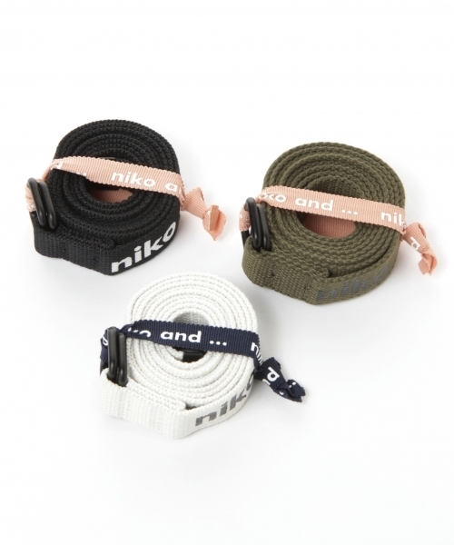 niko and...(ニコアンド)の「オリジナルロゴテープベルトN(ベルト・レディース・ホワイト/ブラック/カーキ・0)」の4枚目の写真