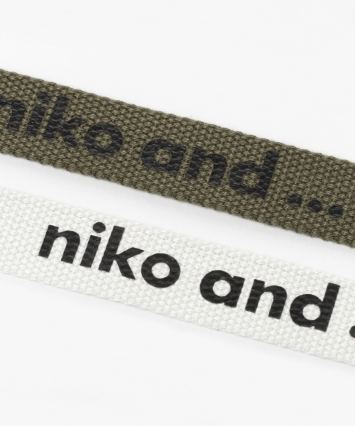 niko and...(ニコアンド)の「オリジナルロゴテープベルトN(ベルト・レディース・ホワイト/ブラック/カーキ・0)」の8枚目の写真