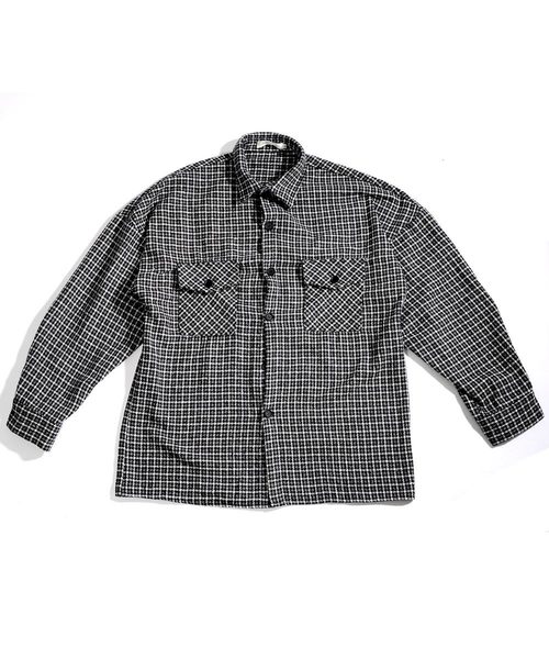 neos（ネオス）の「【neos -addictive design-】タータン ガンクラブ チェック CPO ビッグシルエット シャツジャケット（ブルゾン・メンズ・ブラック/ブラウン/グレー・MEDIUM/LARGE/X-LARGE）」の4枚目の写真