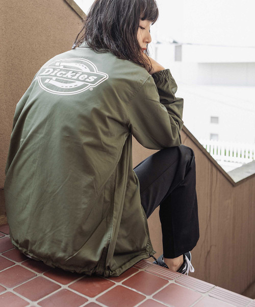 Dickies（ディッキーズ）の「Dickies/ディッキーズ メモリープリントリバーシブルコーチジャケット（ナイロンジャケット・メンズ・ブラック/ネイビー・S/M/L/XL）」の14枚目の写真