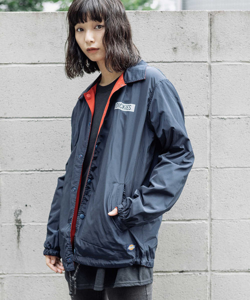 Dickies（ディッキーズ）の「Dickies/ディッキーズ メモリープリントリバーシブルコーチジャケット（ナイロンジャケット・メンズ・ブラック/ネイビー・S/M/L/XL）」の15枚目の写真
