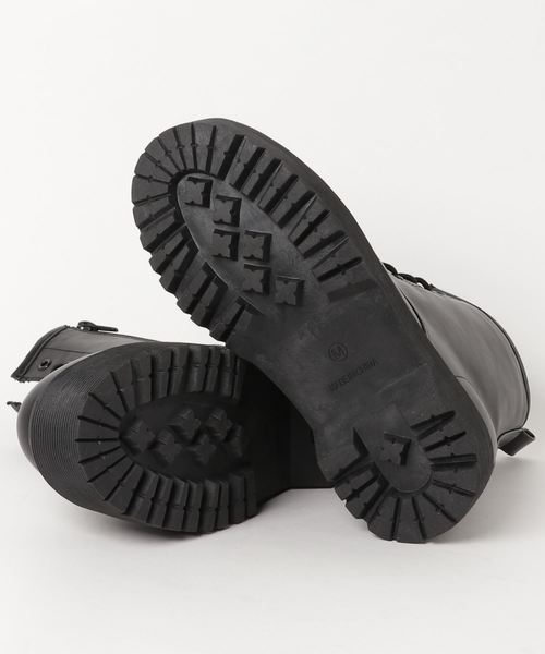 WEGO(ウィゴー)の「WEGO/厚底6ホールブーツ(ブーツ・レディース・ブラック/ブラック系その他・MEDIUM/LARGE/SMALL)」の4枚目の写真