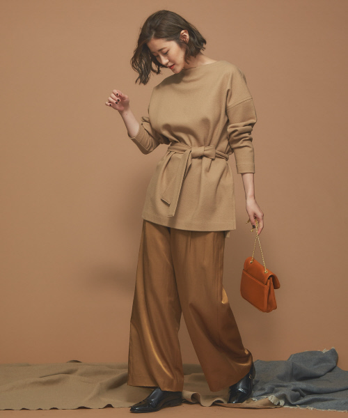 Abahouse Devinette（ドゥヴィネット）の「ルーミィパンツ（その他パンツ・レディース・ベージュ/ブラウン・36/38）」の11枚目の写真