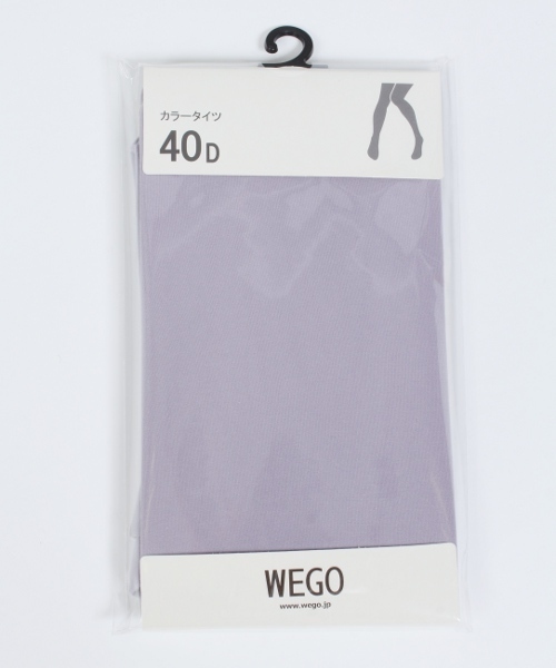 WEGO（ウィゴー）の「WEGO/40Dタイツ（タイツ/ストッキング・レディース・ホワイト/ブラック/ライトグレー/サックスブルー/ライトパープル・FREE）」の5枚目の写真