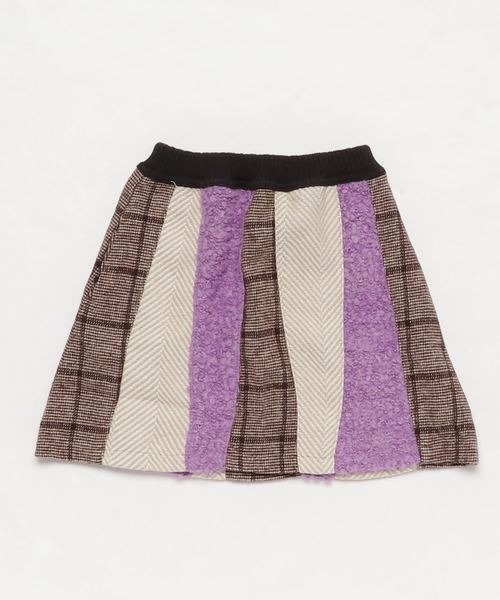 RAGMART（ラグマート）の「パッチワークスカート（スカート・キッズ・パープル/グレー・110cm/100cm/120cm/130cm）」の5枚目の写真