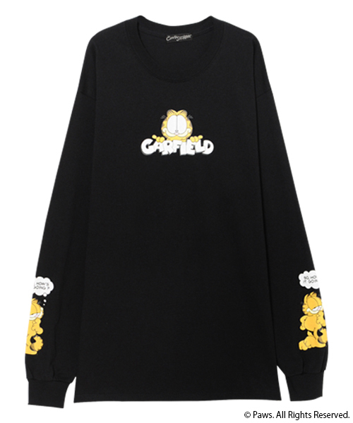 Candy Stripper（キャンディストリッパー）の「【GARFIELD×Candy Stripper】HOW'S IT GOING ? ロングスリーブTシャツ（Tシャツ/カットソー・レディース・ブラック/ネイビー/オフホワイト・2）」の4枚目の写真