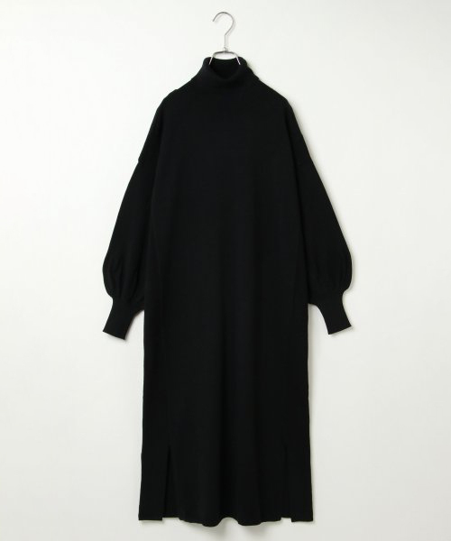 VENCEEXCHANGE（ヴァンスエクスチェンジ）の「ハイネックニットワンピース（ワンピース・レディース・ブラック/ベージュ/ブラウン/グレー・M）」の2枚目の写真