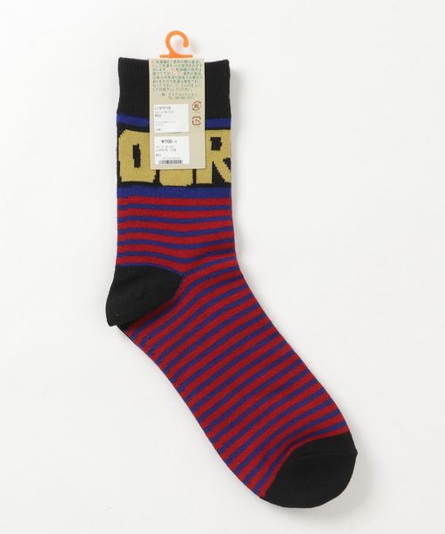 チャイハネ（チャイハネ）の「【チャイハネ】アフリカン柄ミドルソックス23～25cm（ソックス/靴下・レディース・ホワイト/レッド/ブルー・FREE）」の5枚目の写真