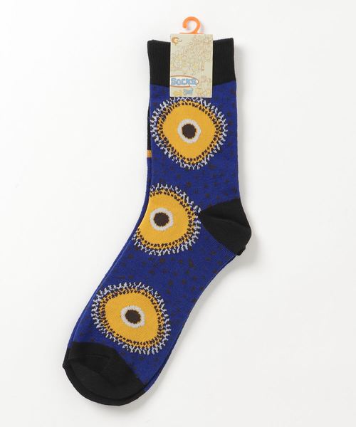 チャイハネ（チャイハネ）の「【チャイハネ】アフリカン柄ミドルソックス23～25cm（ソックス/靴下・レディース・ホワイト/レッド/ブルー・FREE）」の8枚目の写真