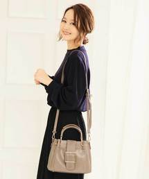 KOBE LETTUCE | ショルダーストラップ付き2Wayベルトメタルハンドルクラシカルバッグ(ハンドバッグ)