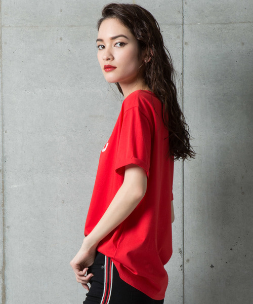 HUGO（ヒューゴ）の「ジャージー クオリティ コットン Tシャツ ウィズ HUGO ロゴ（Tシャツ/カットソー・レディース・ホワイト系その他/レッド系その他/ホワイト/ライトパープル・S/M/L/XS/XL）」の13枚目の写真