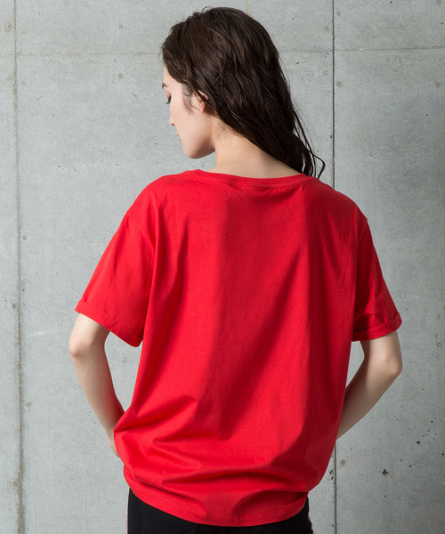 HUGO（ヒューゴ）の「ジャージー クオリティ コットン Tシャツ ウィズ HUGO ロゴ（Tシャツ/カットソー・レディース・ホワイト系その他/レッド系その他/ホワイト/ライトパープル・S/M/L/XS/XL）」の12枚目の写真