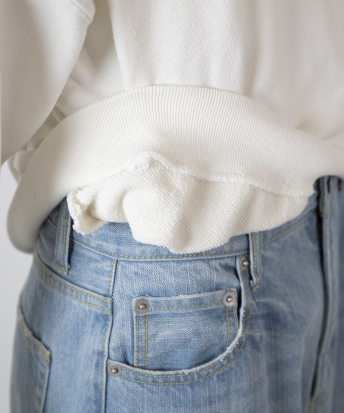 WEGO(ウィゴー)の「WEGO/ダメージスウェット(スウェット・レディース・ライトパープル/オフホワイト/ブラック/ライトイエロー・FREE)」の22枚目の写真