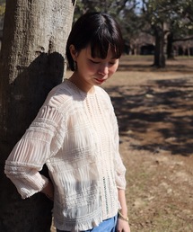 flower | シェアプリーツトップ(シャツ/ブラウス)