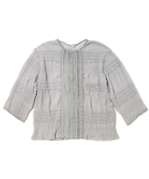 flower（フラワー）の「シェアプリーツトップ（シャツ/ブラウス・レディース・ホワイト/ブルー/ブラック・FREE）」の20枚目の写真