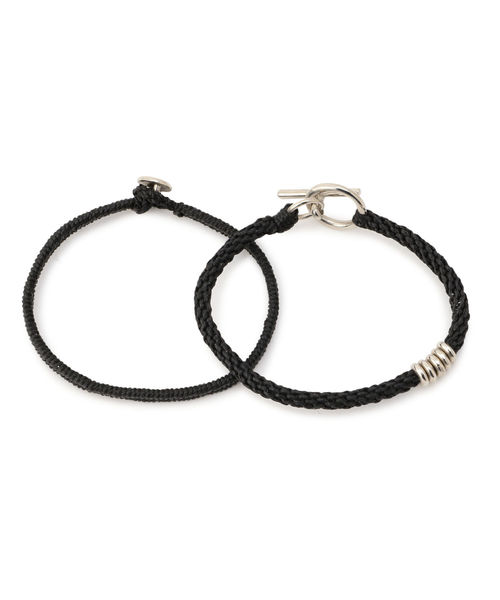 wakami(ワカミ)の「WAKAMI: 2SET ロープ ブレスレット(ブレスレット・メンズ・ホワイト/ブラック/ネイビー・ONE SIZE)」の2枚目の写真