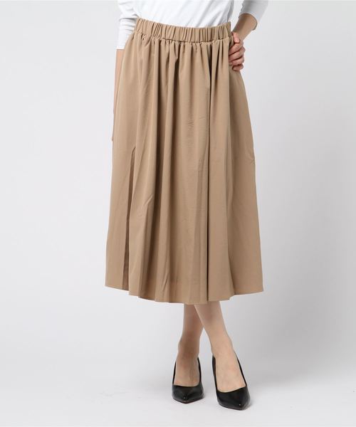 PUNYUS(プニュズ)の「ロングスカート(スカート・レディース・ブラック/ベージュ/ピンク・1/2/4/3)」の3枚目の写真