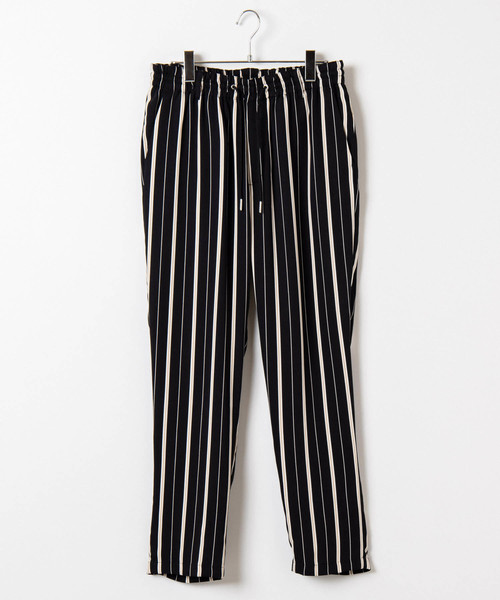 WEGO（ウィゴー）の「WEGO/ストライプイージーパンツ（スラックス・メンズ・ネイビー/ブラウン/ブラック・LARGE/MEDIUM）」の13枚目の写真