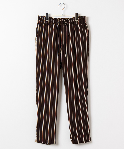 WEGO（ウィゴー）の「WEGO/ストライプイージーパンツ（スラックス・メンズ・ネイビー/ブラウン/ブラック・LARGE/MEDIUM）」の14枚目の写真