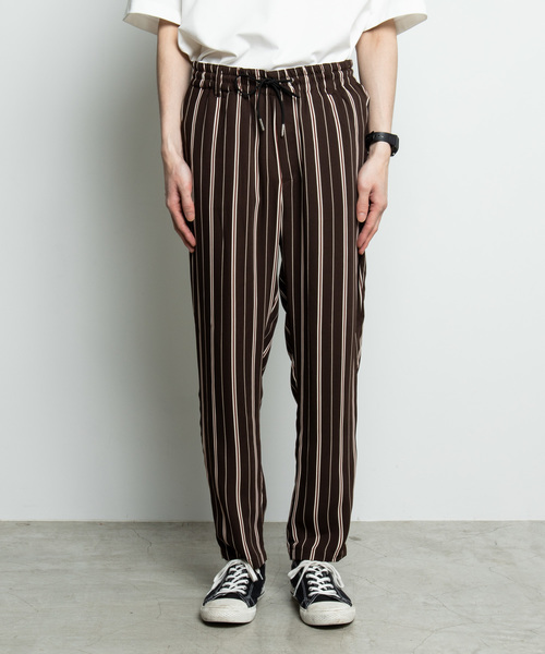 WEGO（ウィゴー）の「WEGO/ストライプイージーパンツ（スラックス・メンズ・ネイビー/ブラウン/ブラック・LARGE/MEDIUM）」の20枚目の写真
